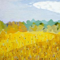Stubble field, 87x112 cm, 2014, private collection - France